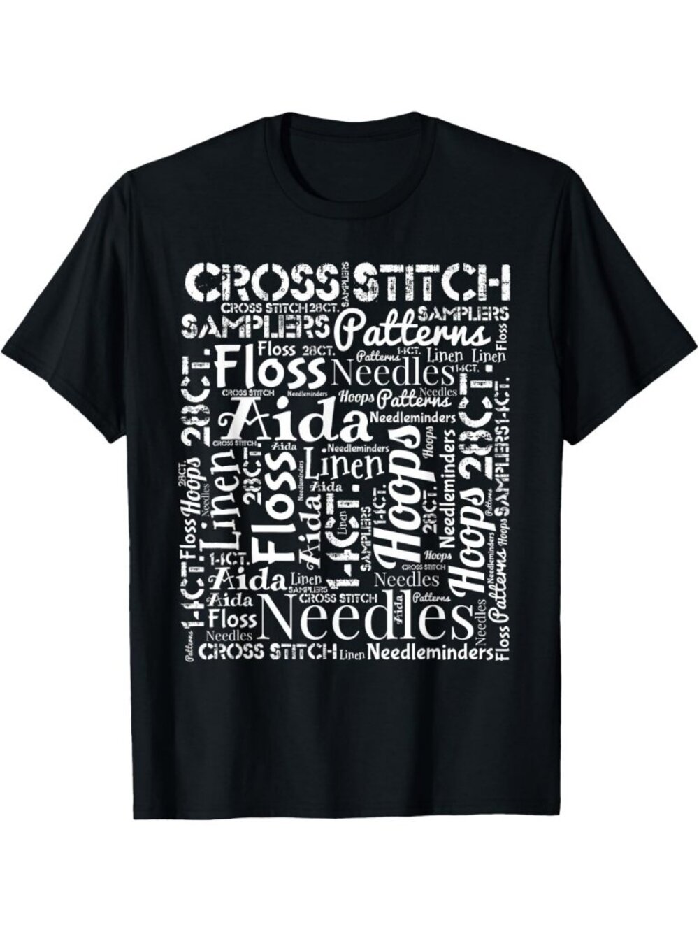 Creative Cross Stitch Hobby Graphic Tee - Fun Crafting Shirt for Crafters